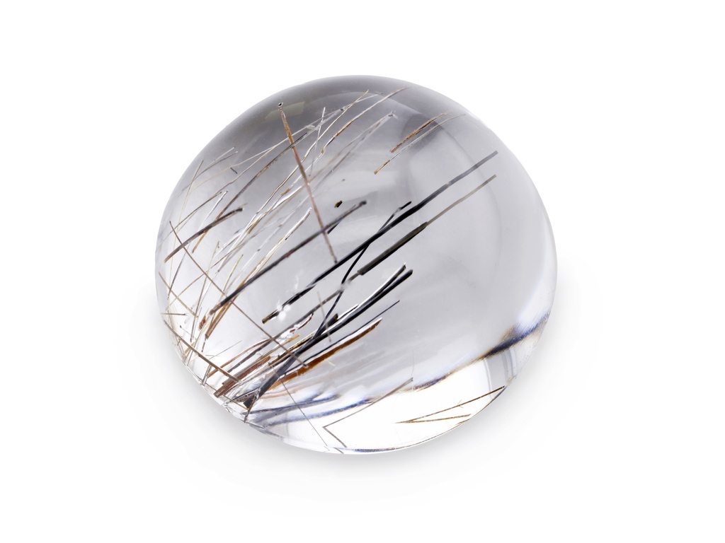 Rutilated Quartz 20mm Round Cabochon