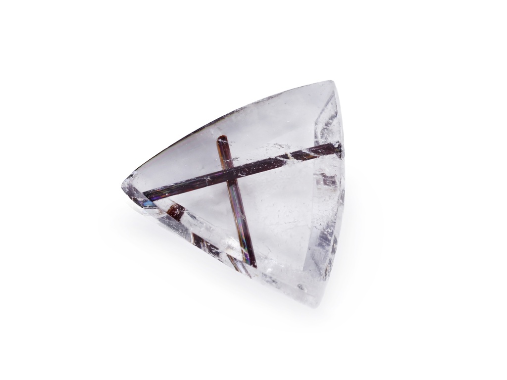 Rutilated Quartz 10.2x10.3mm Trilliant