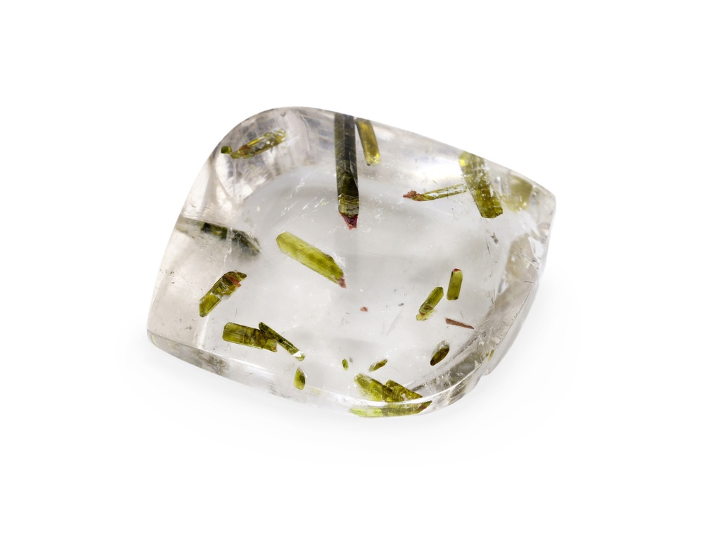 [QZFT1814X1] Quartz with Epidote 21.2x17.4mm Fancy