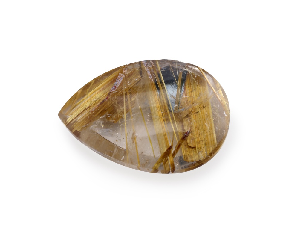 Rutilated Quartz 20.8x14.4mm Pear Shape