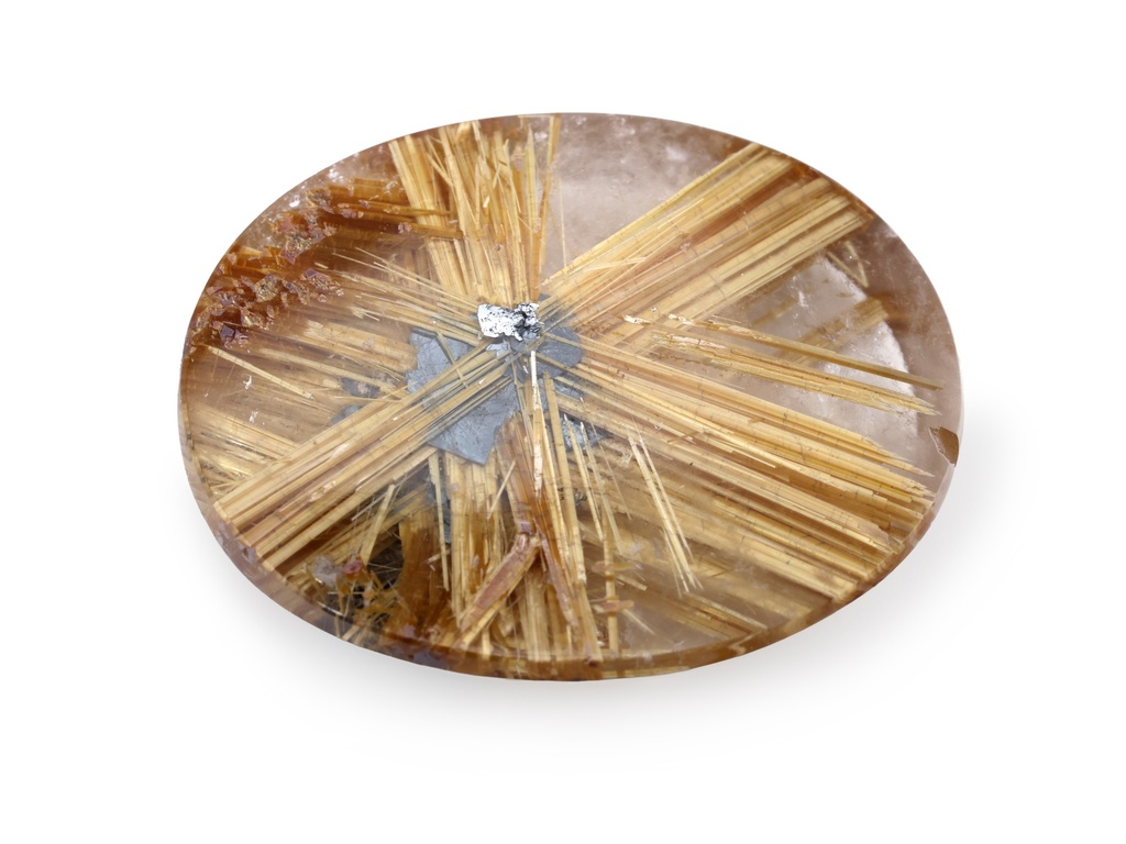 Rutilated Quartz 25x20mm Oval