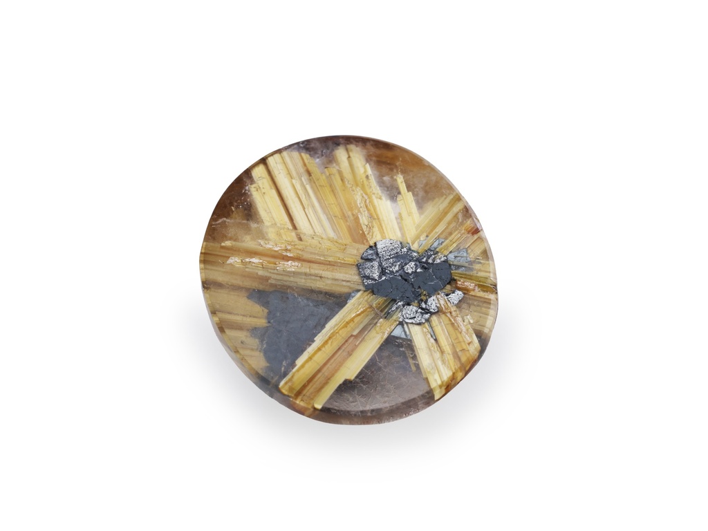 Rutilated Quartz 13.5x12.25mm Oval