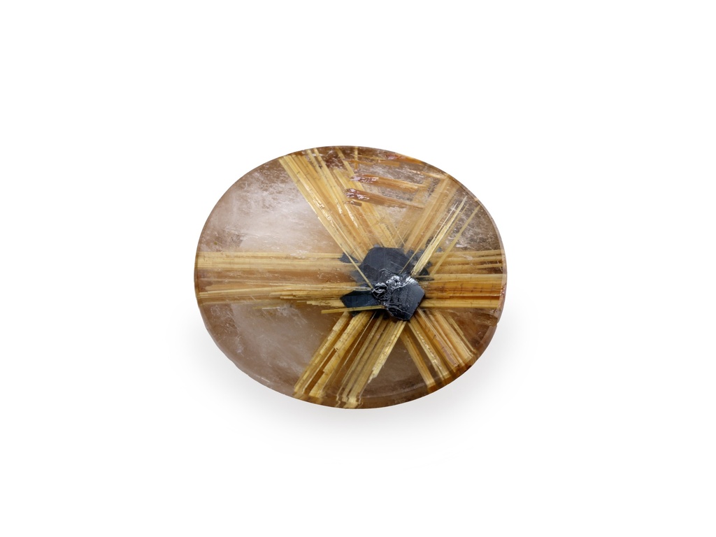 [QZVT1306X8] Rutilated Quartz 13.3x12mm Oval