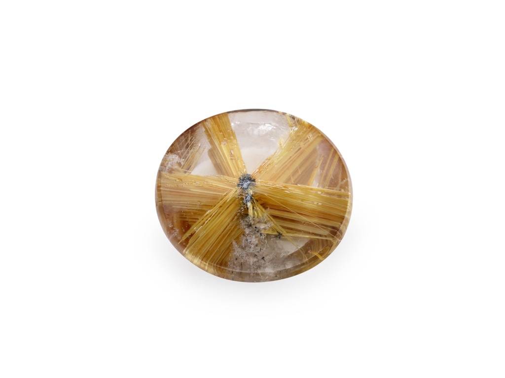 Rutilated Quartz 9.25x8.7mm Oval