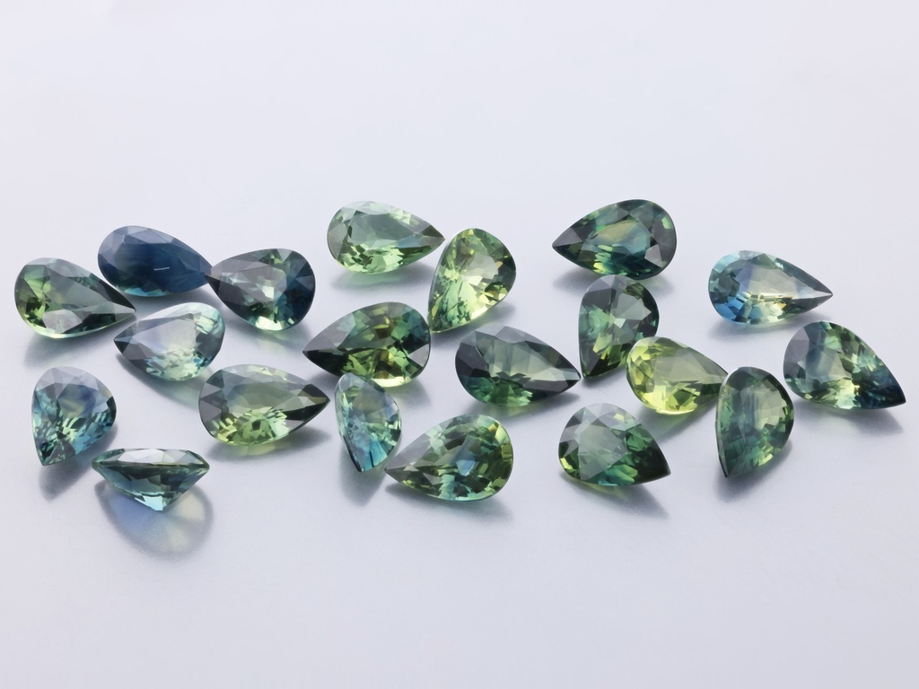 [SMPB0604] Parti Sapphire 6x4mm Pear Shape