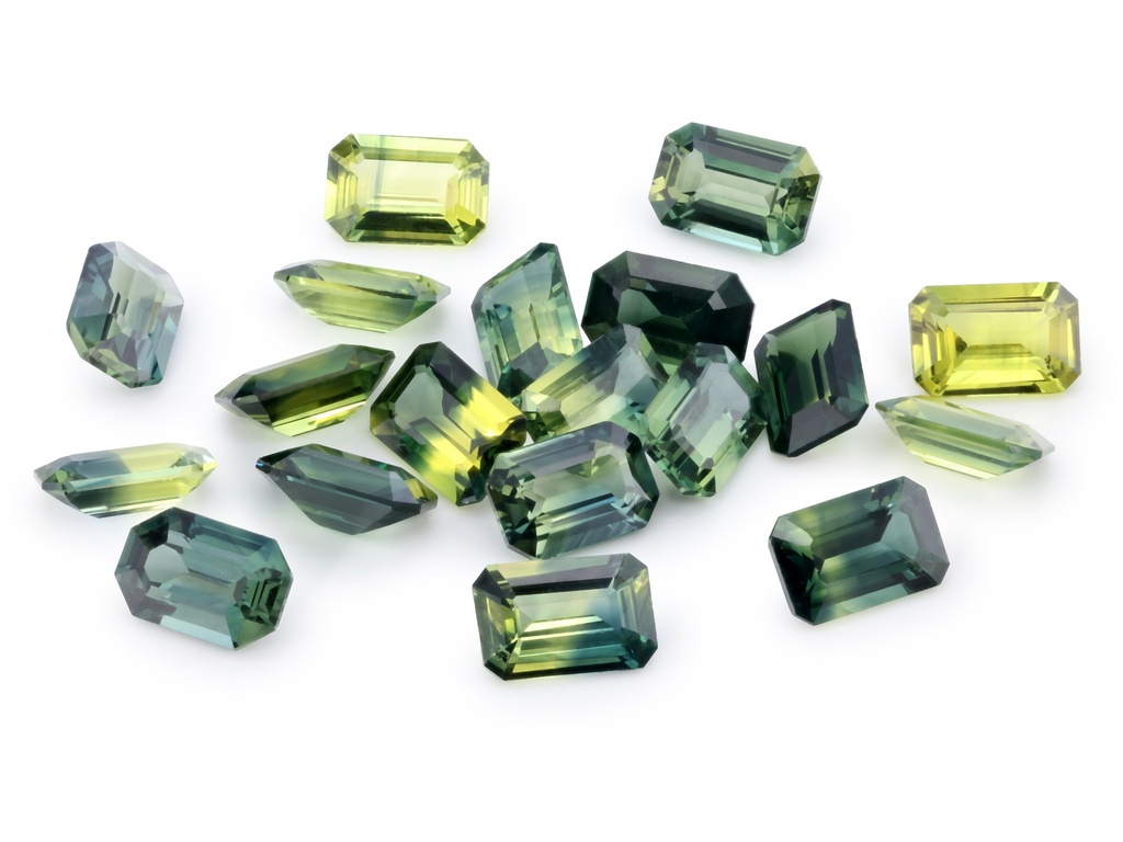 [SMOS0604] Parti Sapphire 6x4mm Emerald Cut