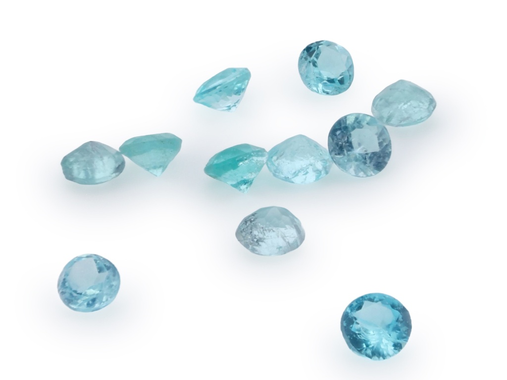 Blue Tourmaline 1.25mm Round