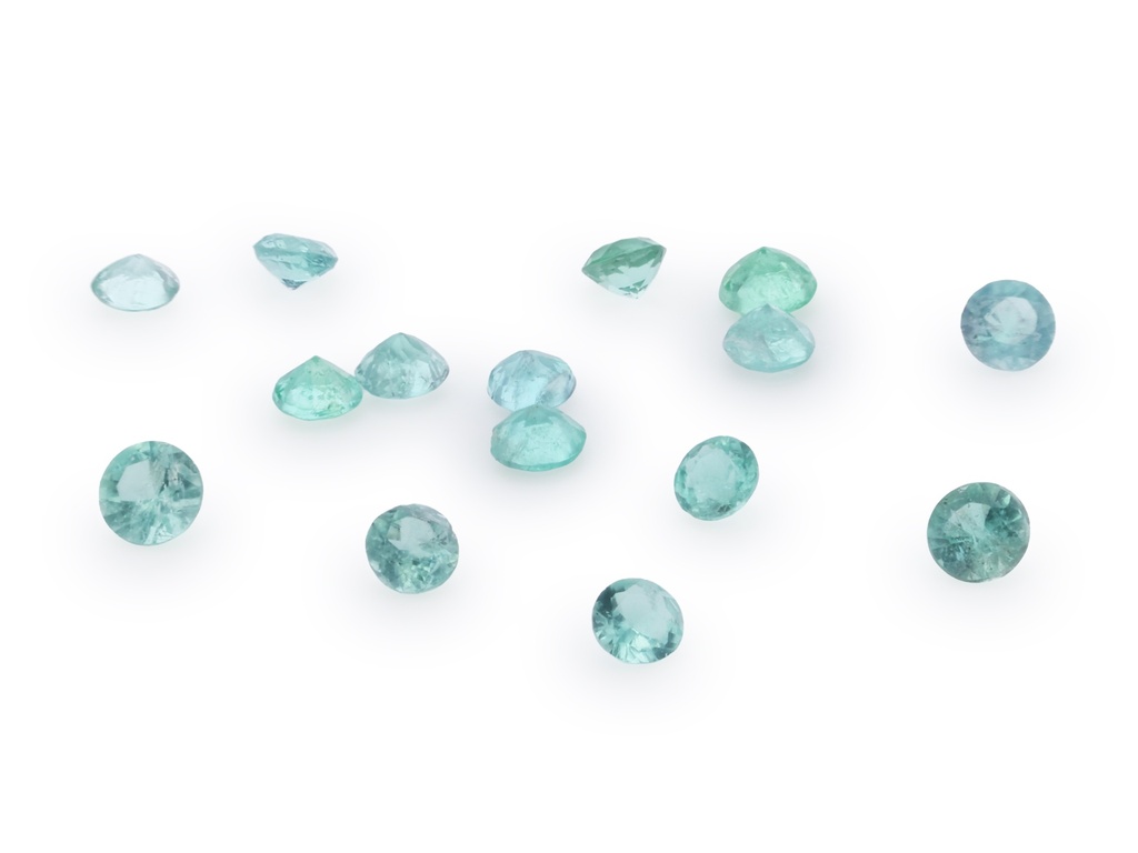 Blue Green Tourmaline 1.50mm Round