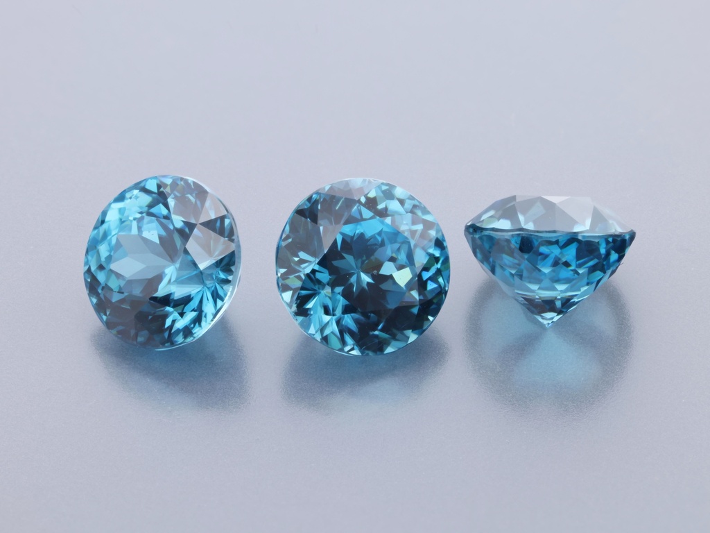 Zircon 6.00mm +/- Round Blue