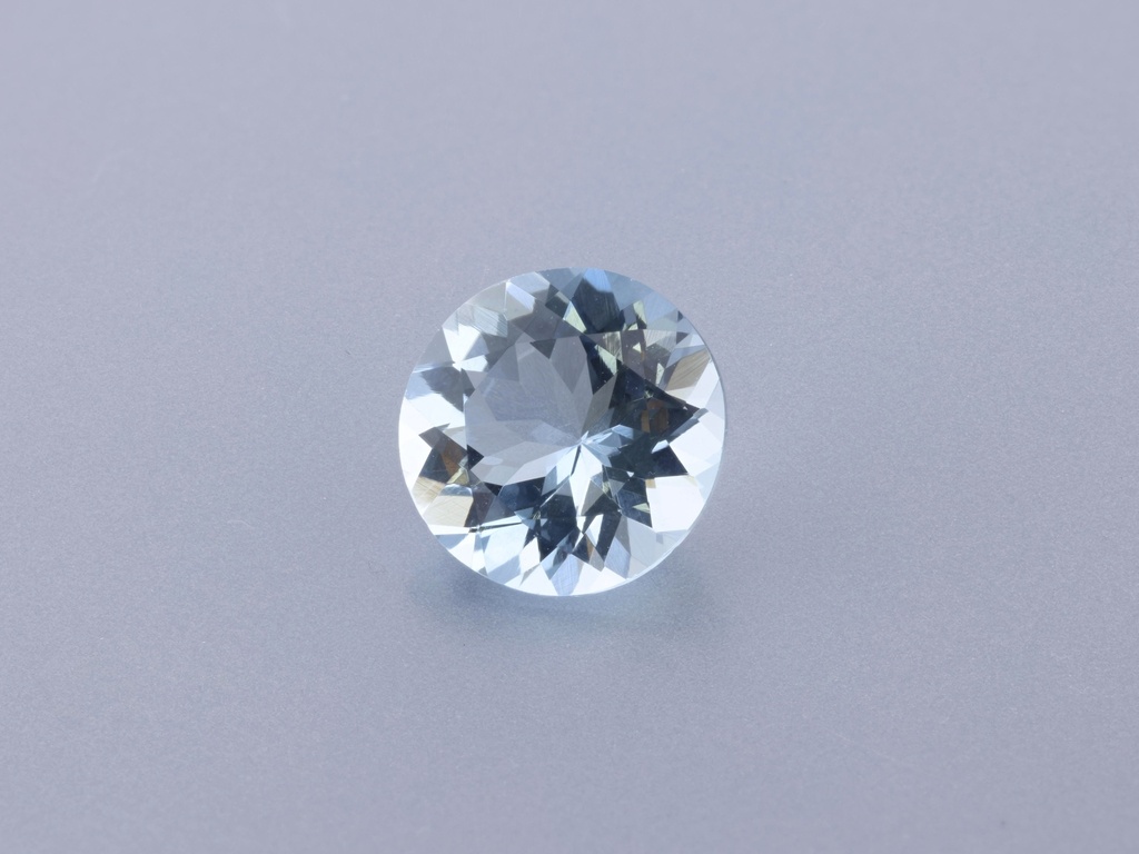 Aquamarine 8.00mm Round Dark Blue