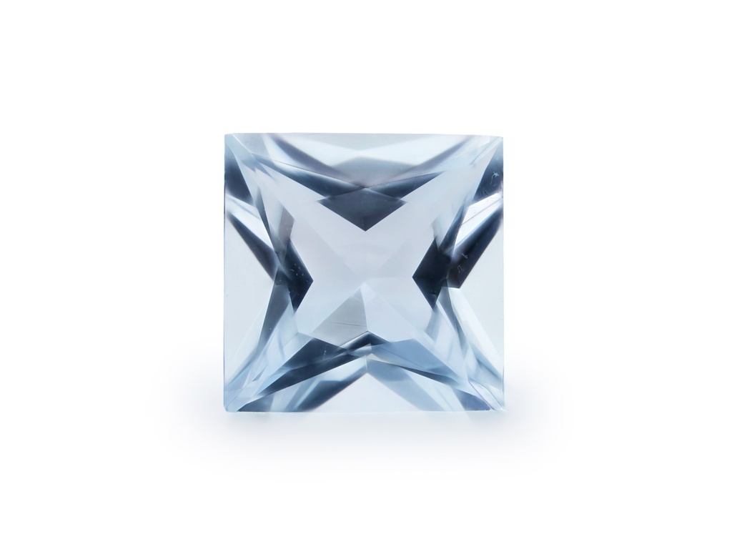 Aquamarine 7.08x7.07mm Princess Cut