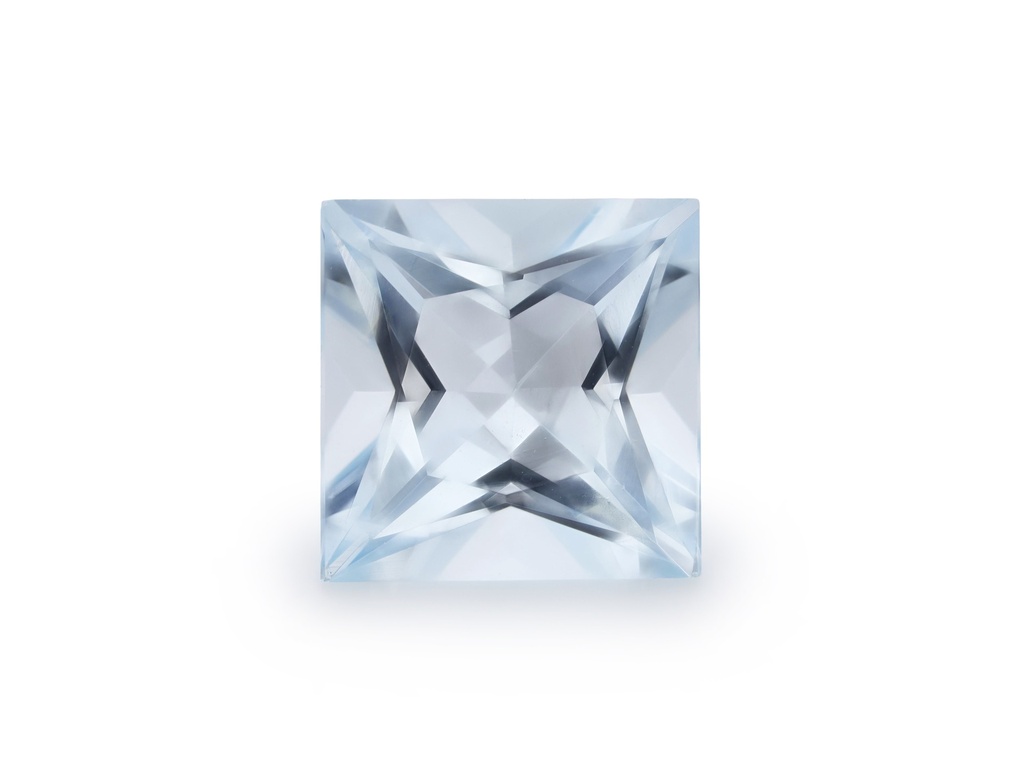 Aquamarine 7.13x7.12mm Princess Cut