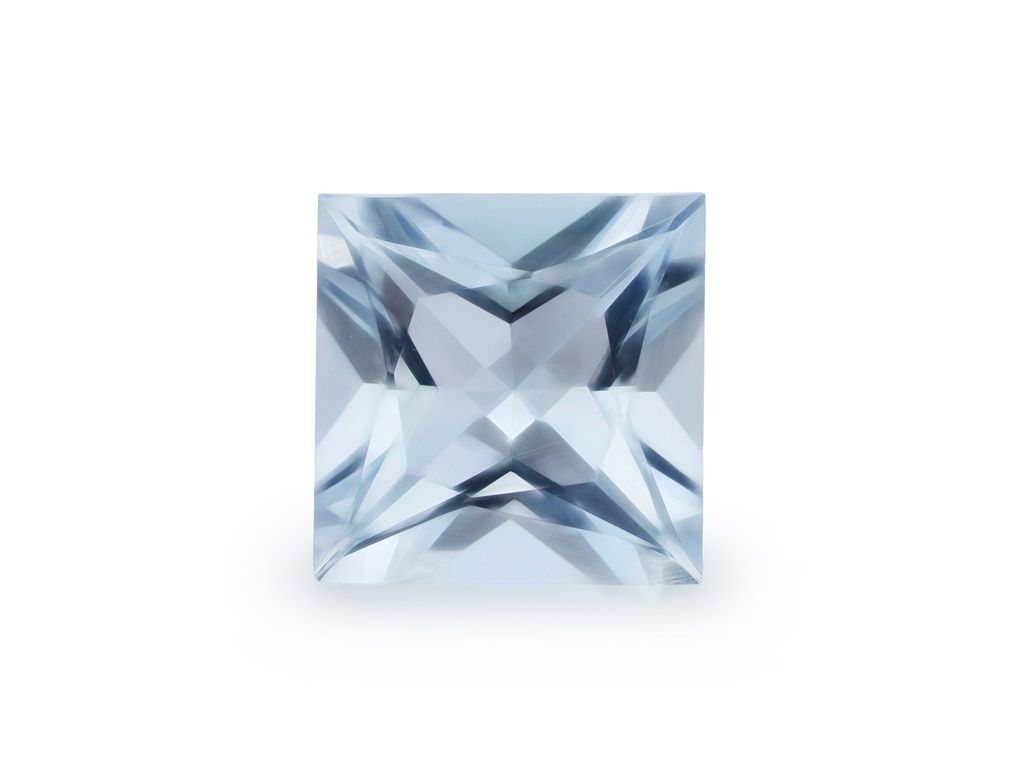 Aquamarine 7.06x7.09mm Princess Cut