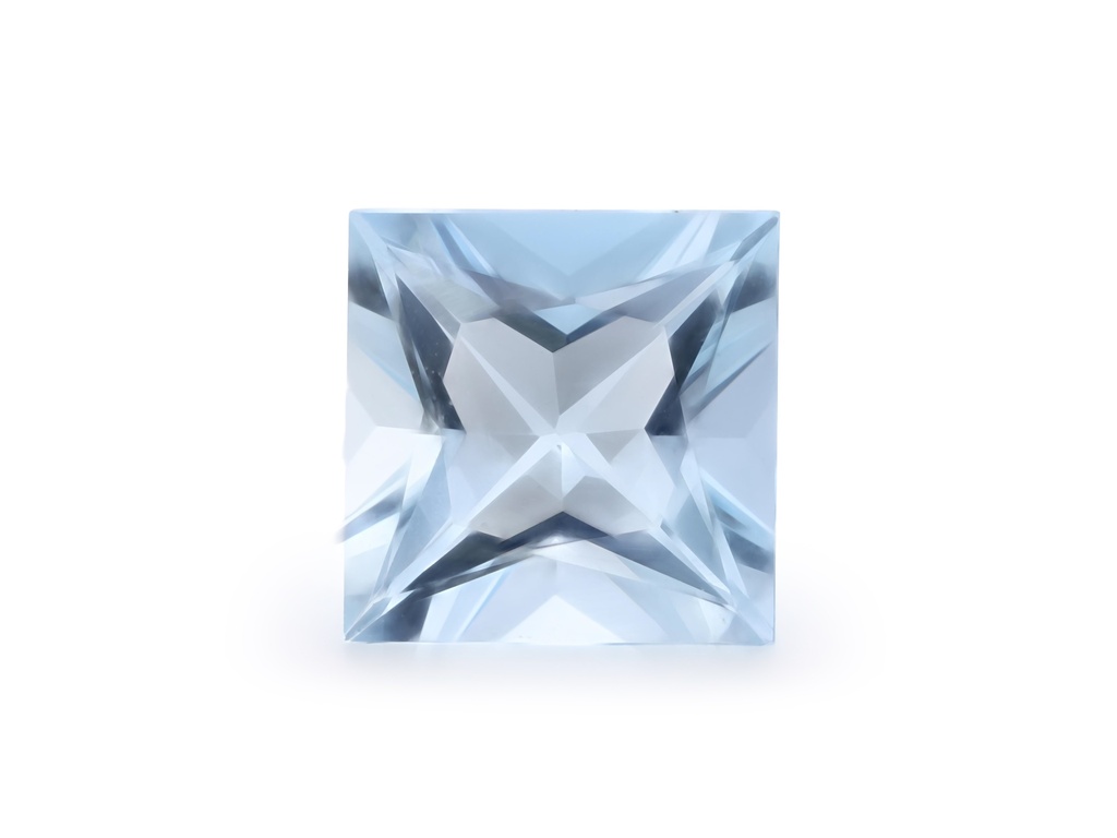 Aquamarine 8.12x8.05mm Princess Cut