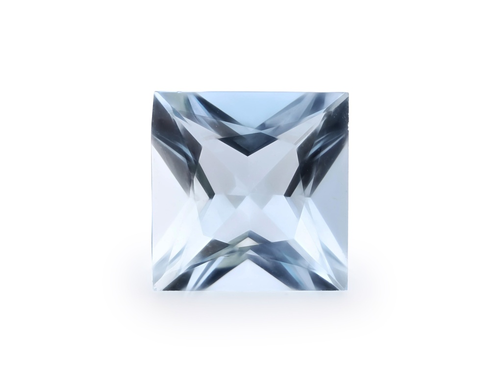 Aquamarine 8.08x7.97mm Princess Cut