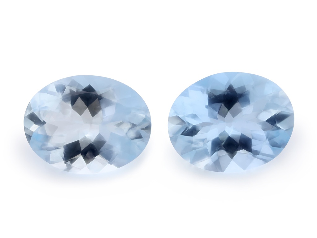 Aquamarine 9x7mm Oval Dark Blue