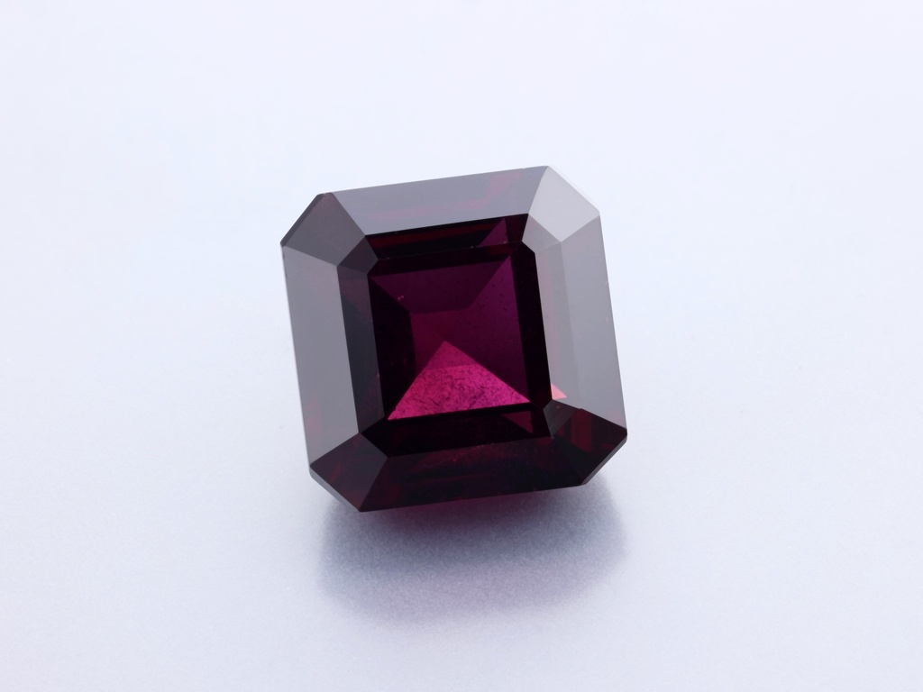 Rhodolite Garnet 11.1x11.05mm Square Emerald Cut