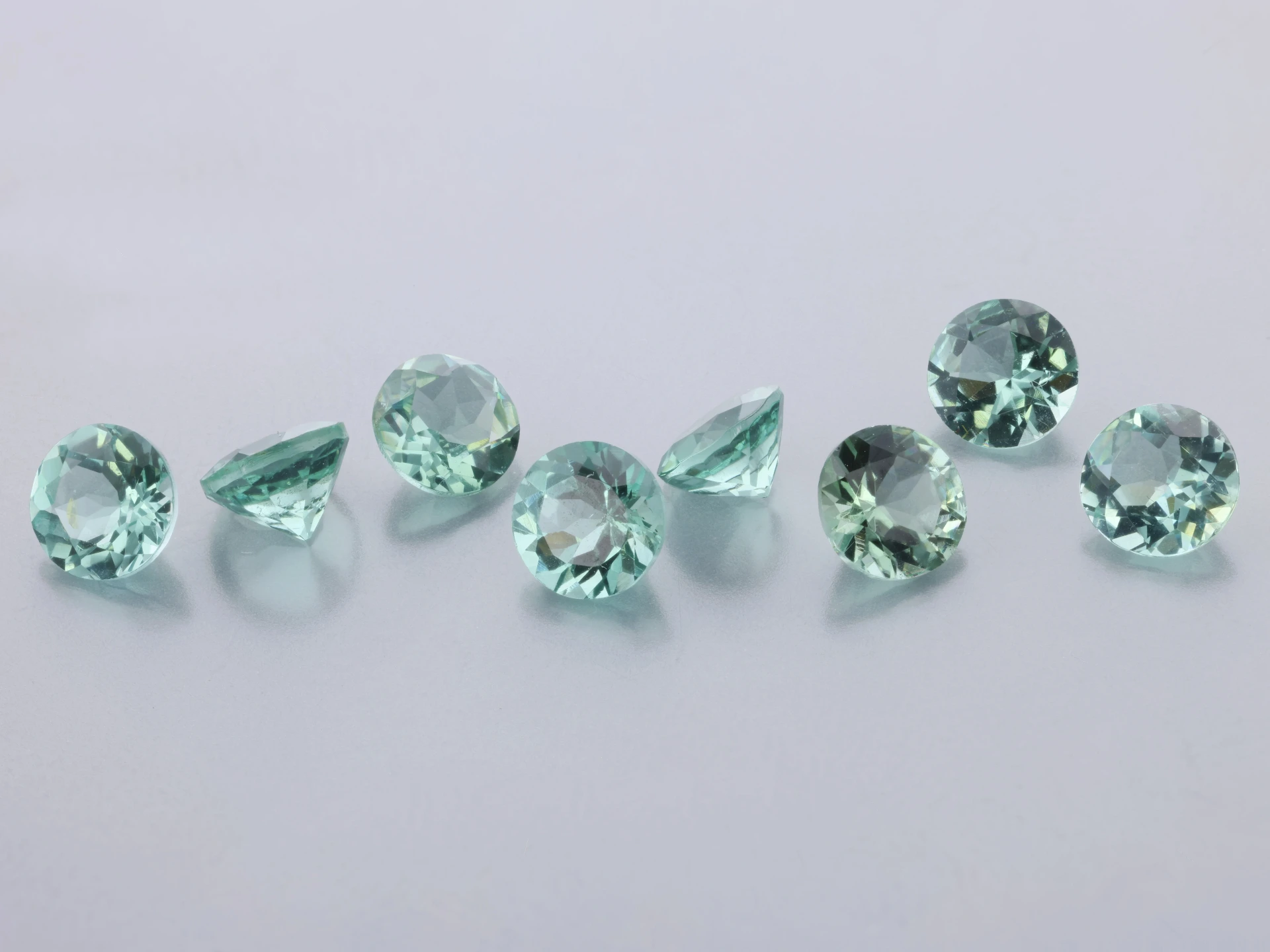 Blue Green Tourmaline 4.00mm Round Light to Mid