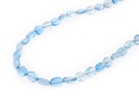 Aquamarine 5x3-6x5mm Flat Oval Polished Graduated