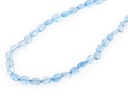 Aquamarine 5x3 - 6x5mm Flat Oval Polished Graduated
