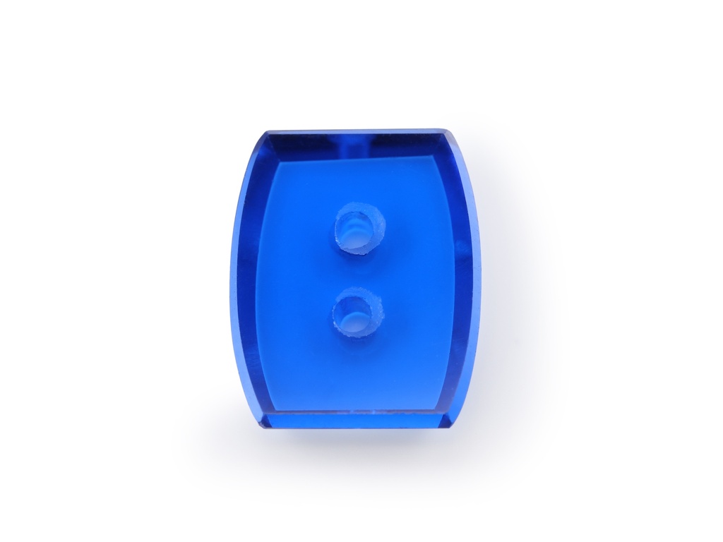 Synthetic/Lab Grown Spinel 11x9mm Barrel Double Drilled Flat Back Cobalt Blue