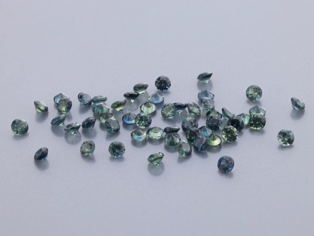 [SMRB0125] Beryllium Treated Parti Sapphire 1.25mm Round