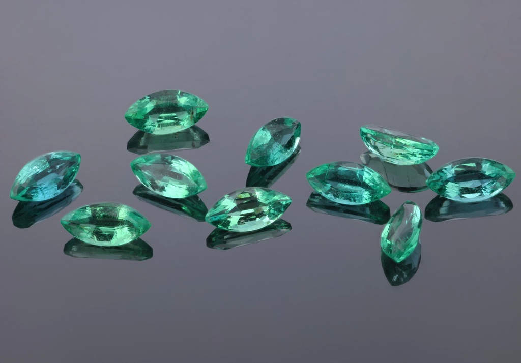 Emerald 6x3mm Marquise Mid Green