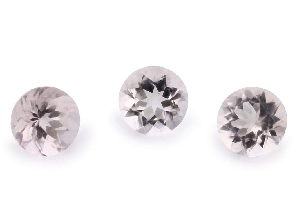 [BMRB0725] Morganite 7.25mm +/- Round Pink