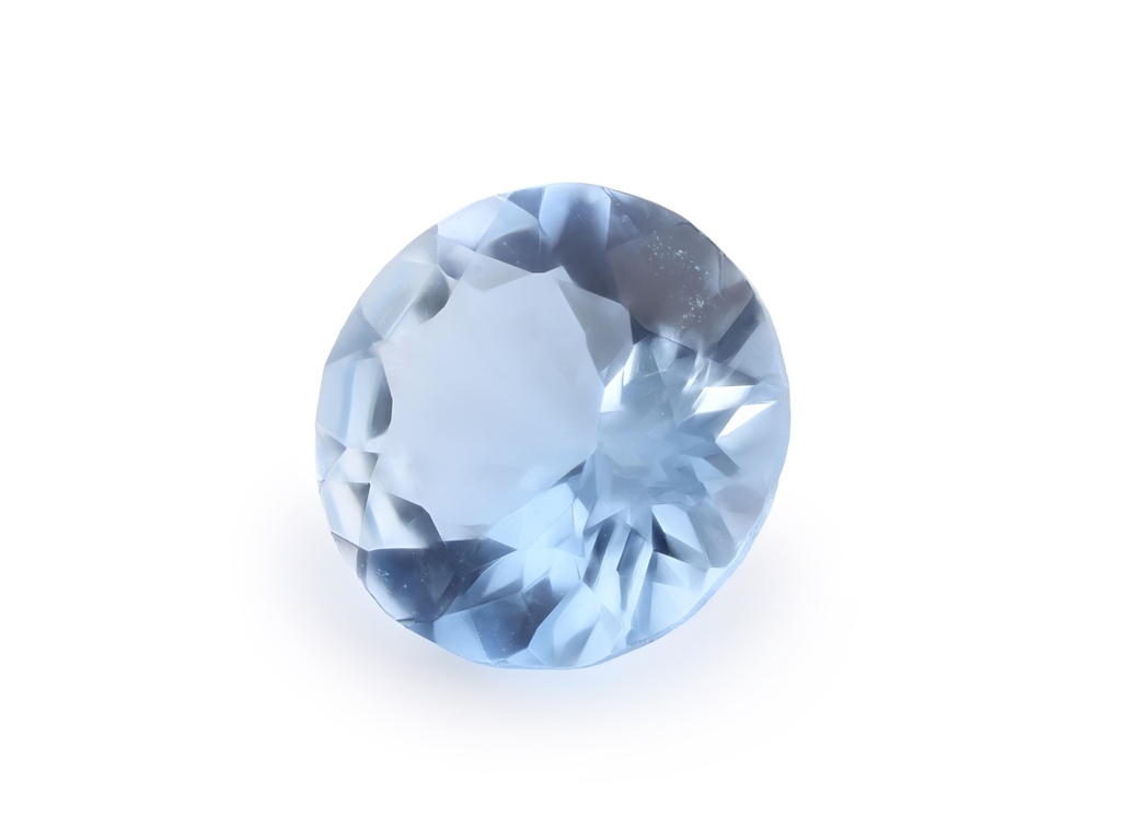 Aquamarine 7.60mm Round Dark Blue