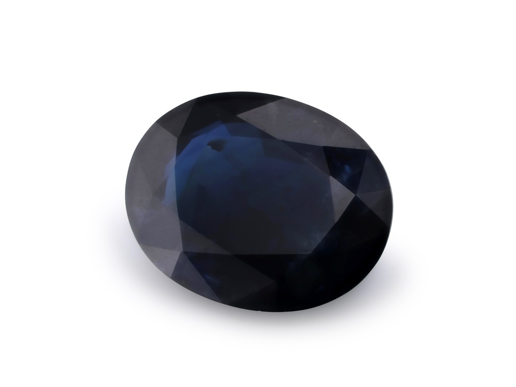 Australian Sapphire 8.9x7mm Oval Dark Blue