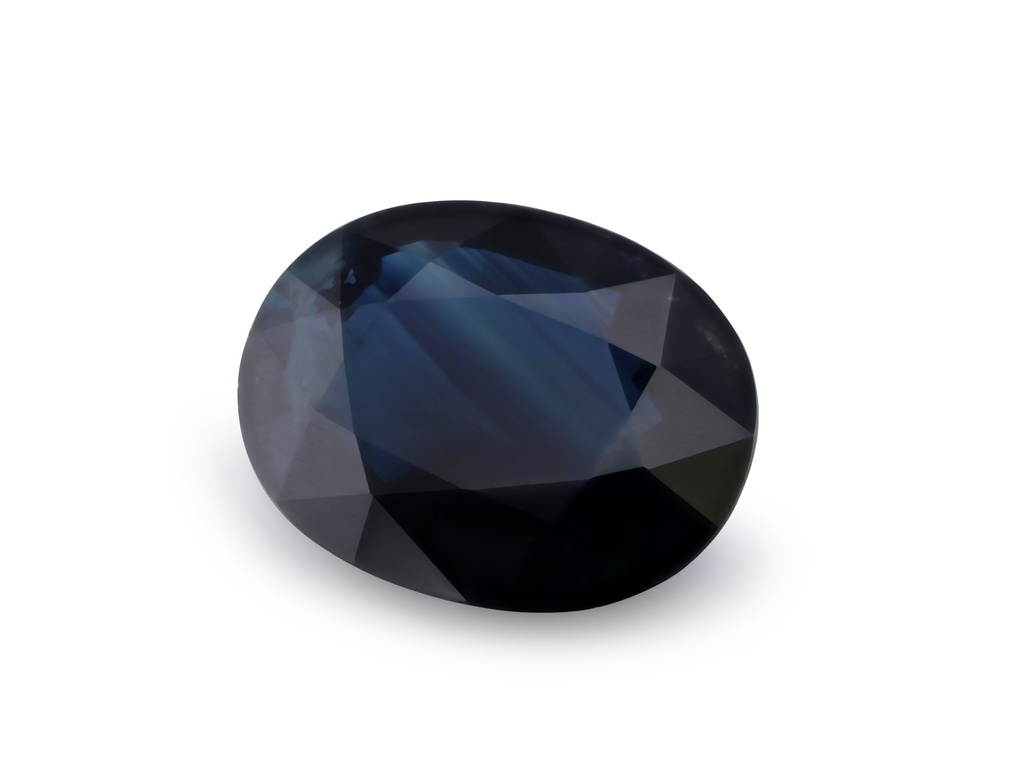 Australian Sapphire 9.1x7mm Oval Dark Blue