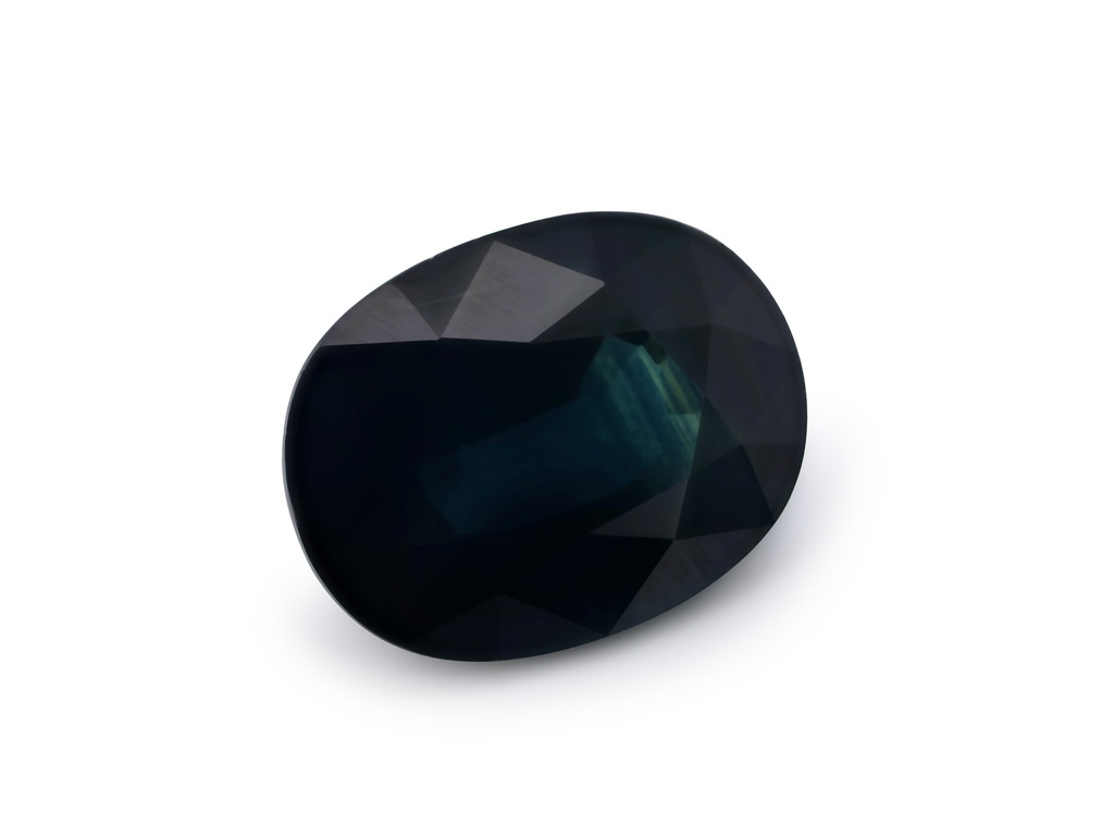 [SAVB0907X5] Australian Sapphire 8.9x6.9mm Oval Dark Blue