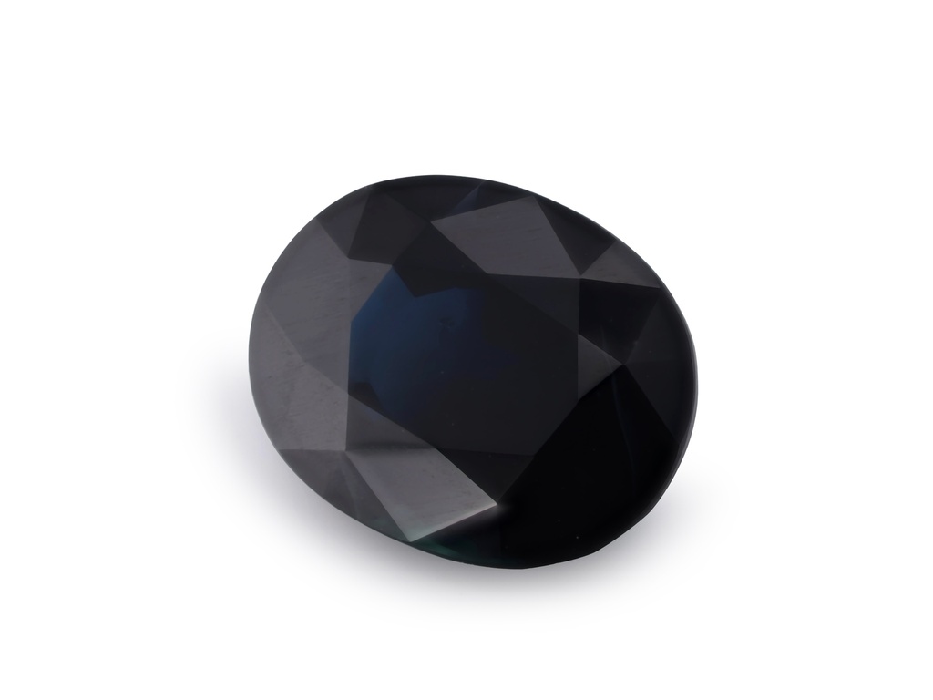 Australian Sapphire 9x7.1mm Oval Dark Blue