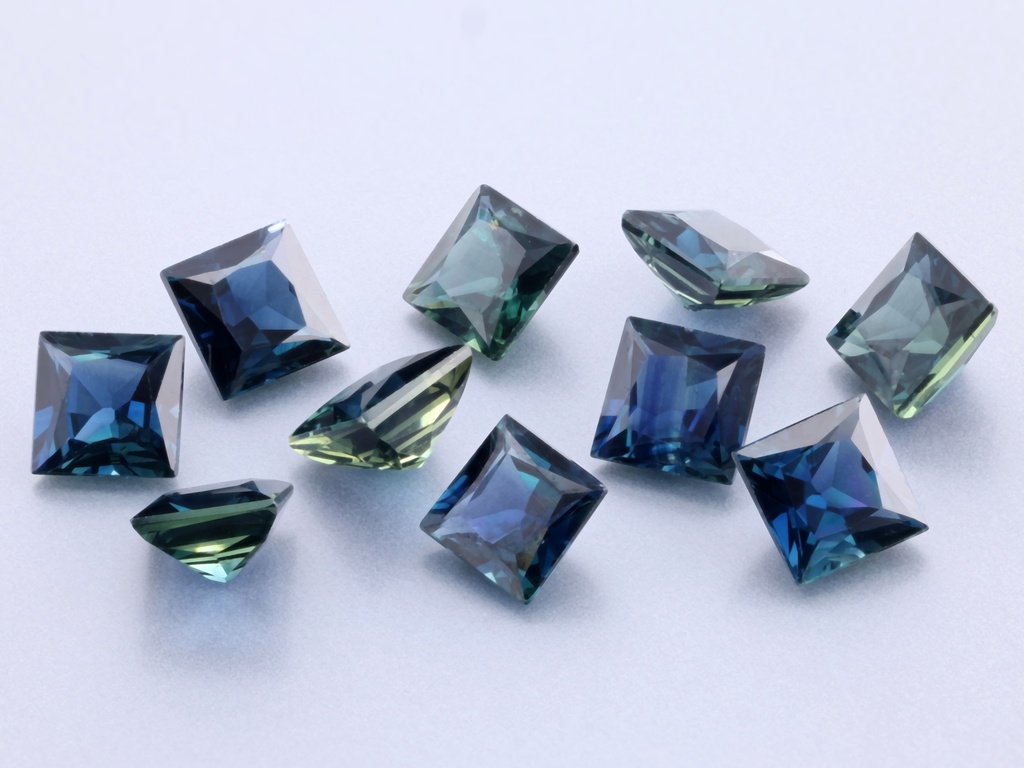 Australian Sapphire 4.00mm Princess Cut Mid Blue