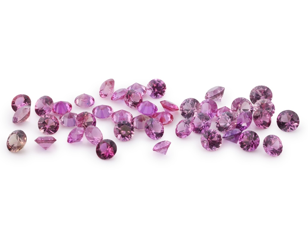 Pink Sapphire 2.00mm Round Pink Parcel 1