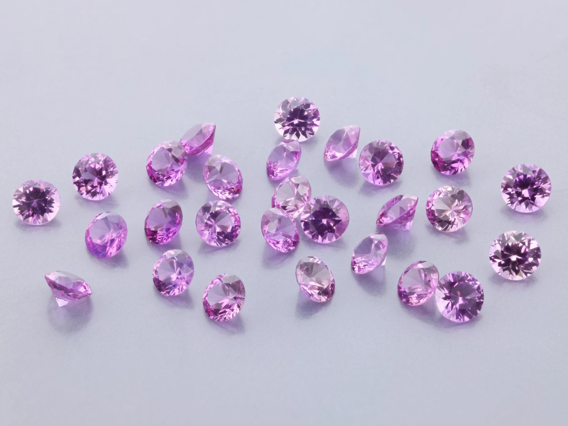 Pink Sapphire 2.75mm Round Dark