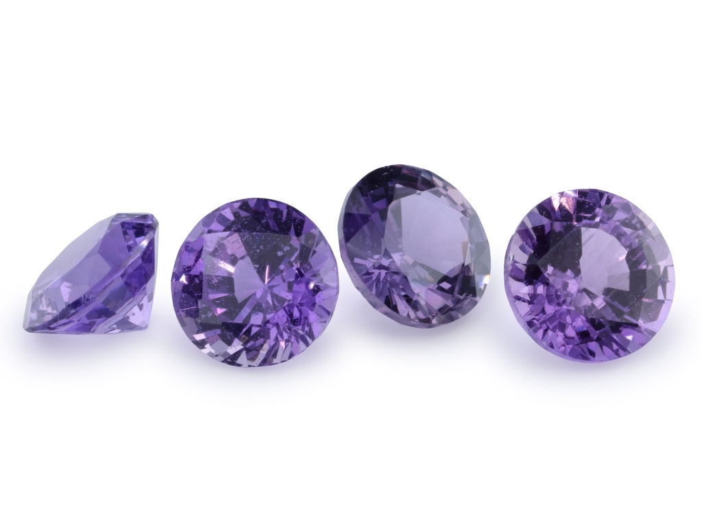 Purple Sapphire 4.50mm Round Dark