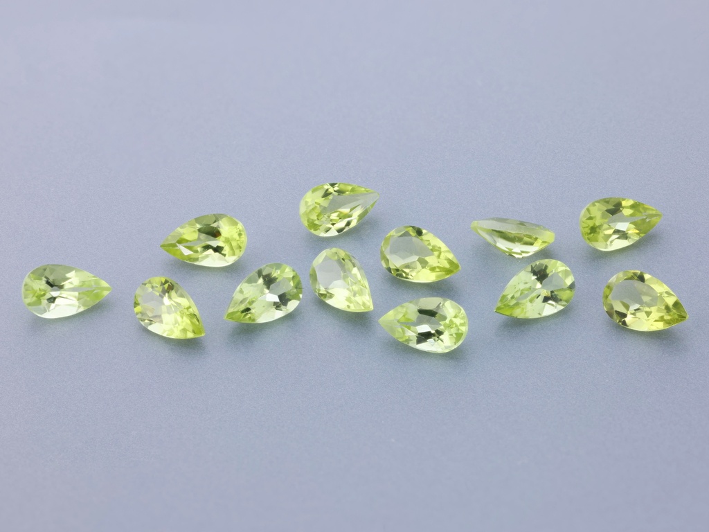 Peridot 5x3mm Pear Shape Cabochon
