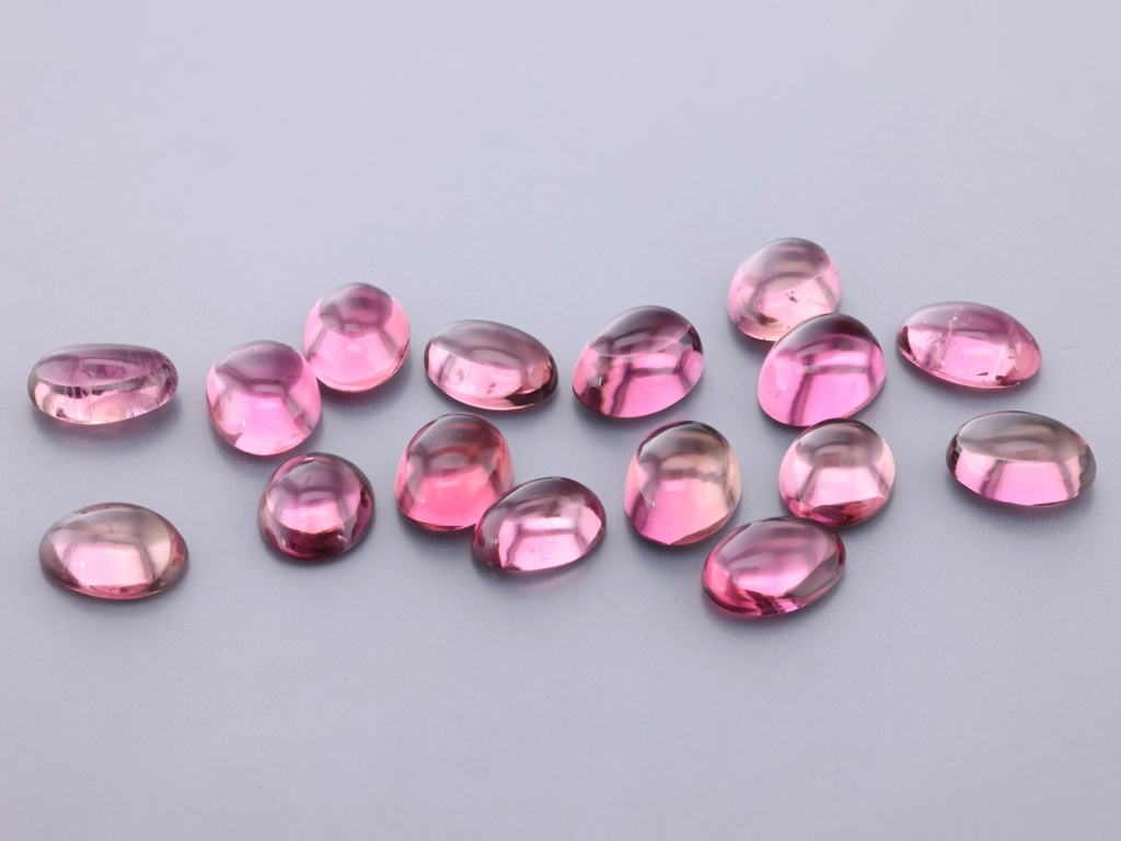 Pink Tourmaline 8x6mm +/- Oval Cabochon