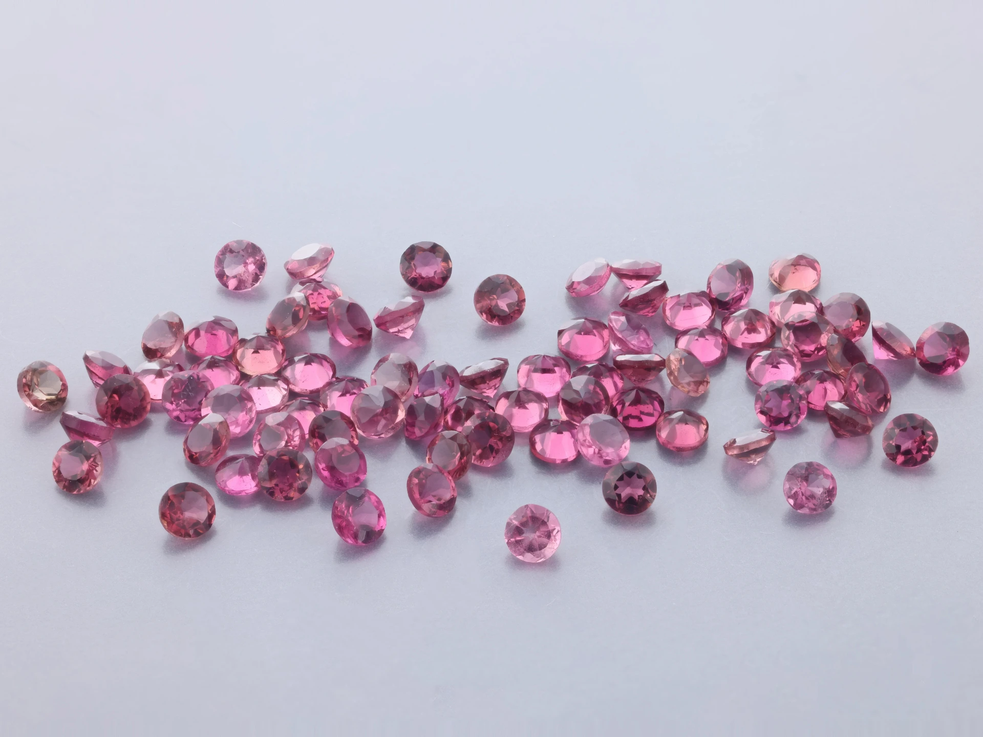 Pink Tourmaline 2.00mm Round Mid to Dark