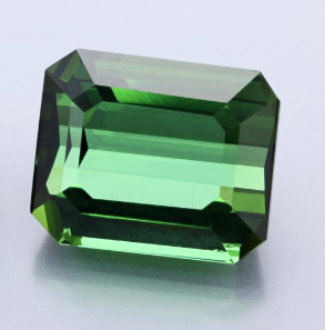 Green Tourmaline 10.5x8.7mm Fancy Emerald Cut