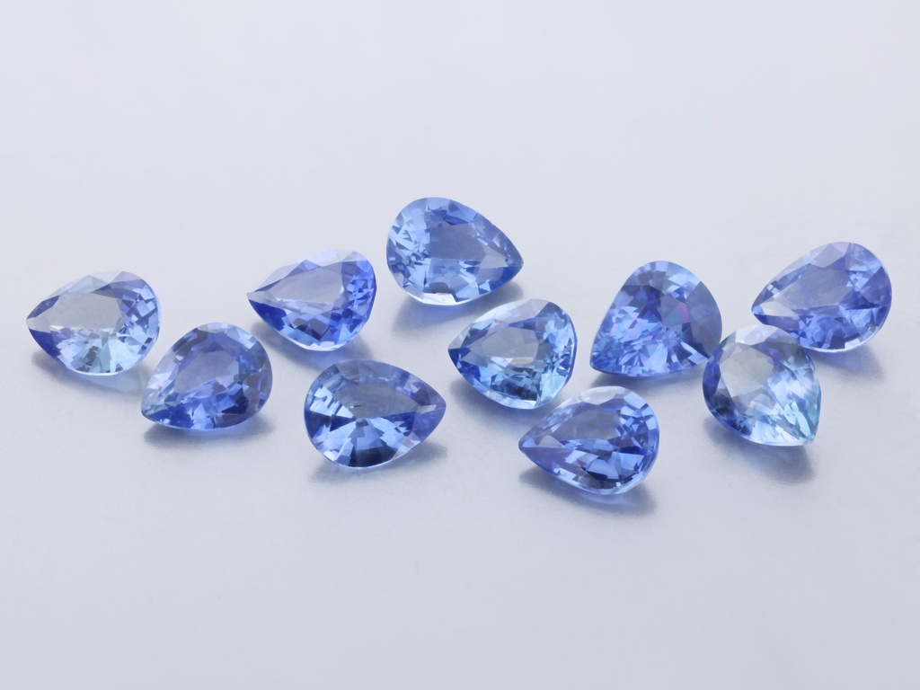 Ceylon Sapphire 5x4mm Pear Shape Mid Blue