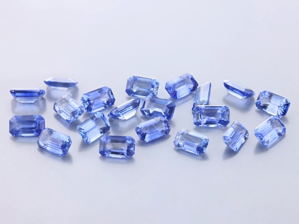 Ceylon Sapphire 5x3mm Emerald Cut Mid Blue