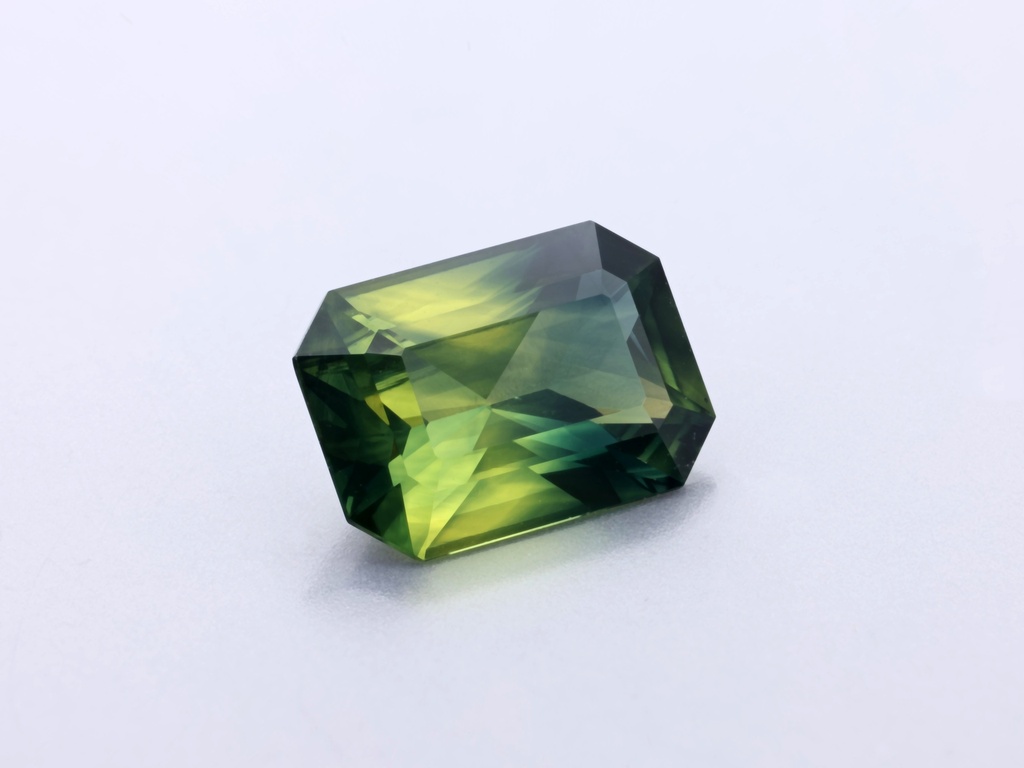 Parti Sapphire 6.92 x 4.98 x 2.88mm Emerald Cut