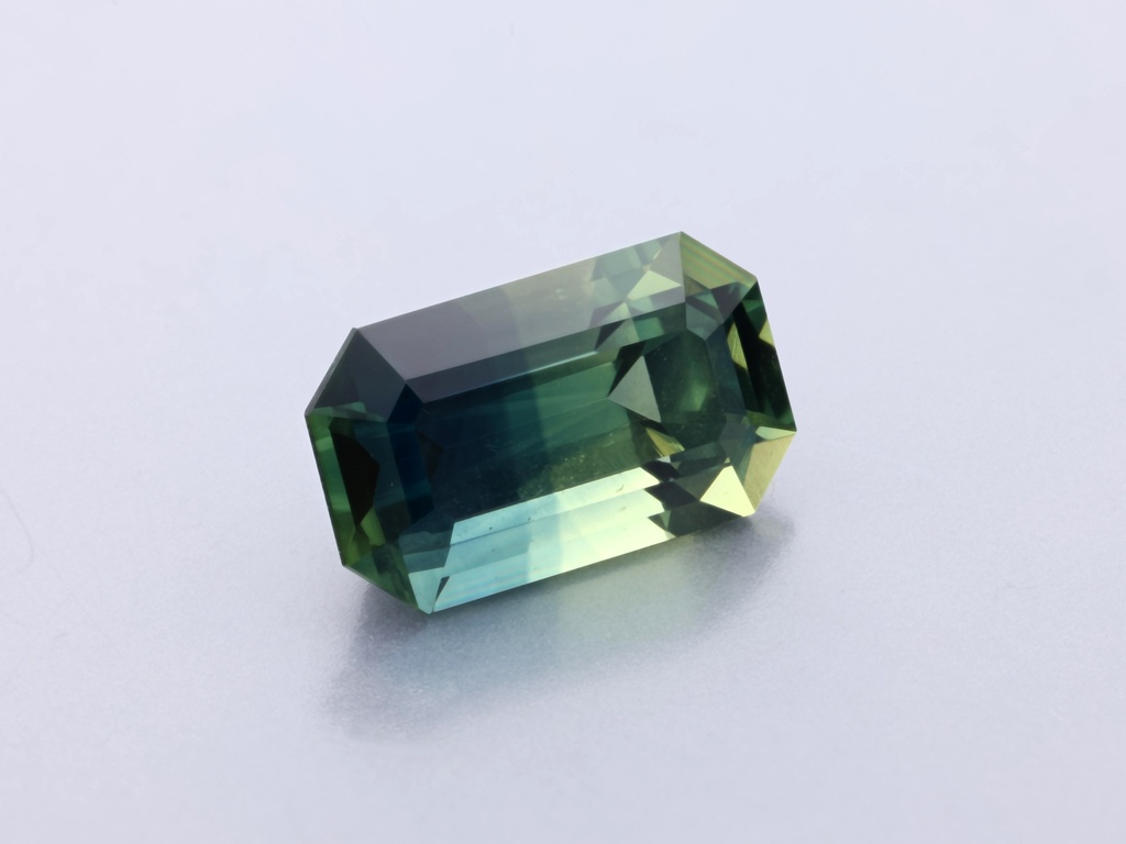Parti Sapphire 7.57 x 4.55 x 3.85mm Emerald Cut
