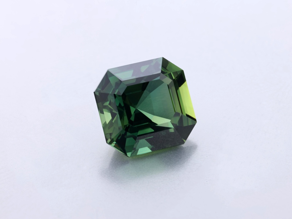 Parti Sapphire 6.85 x 6.53 x 4.52mm Square Emerald Cut