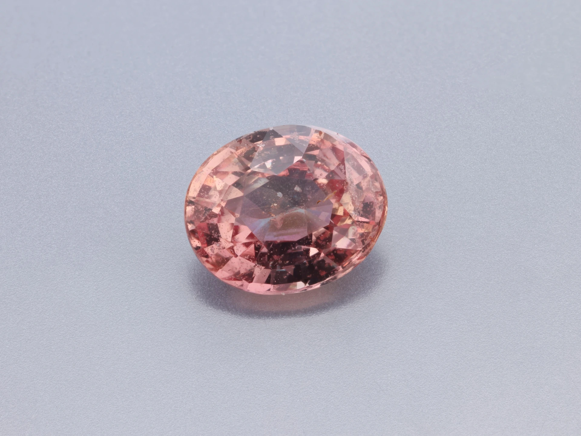 Padparadscha Sapphire 6.70 x 5.57 x 3.35mm Oval UNHEATED