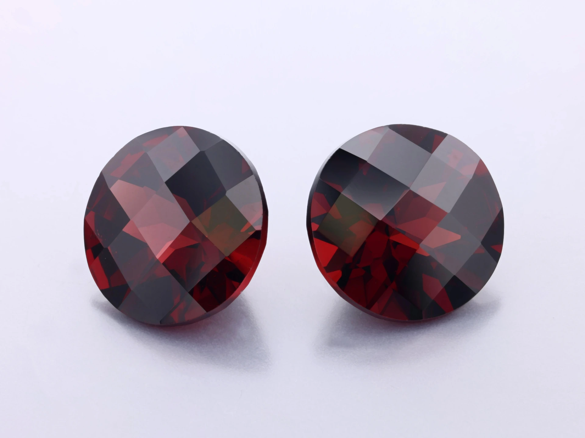 Almandine Garnet 11.00mm Round Chequerboard