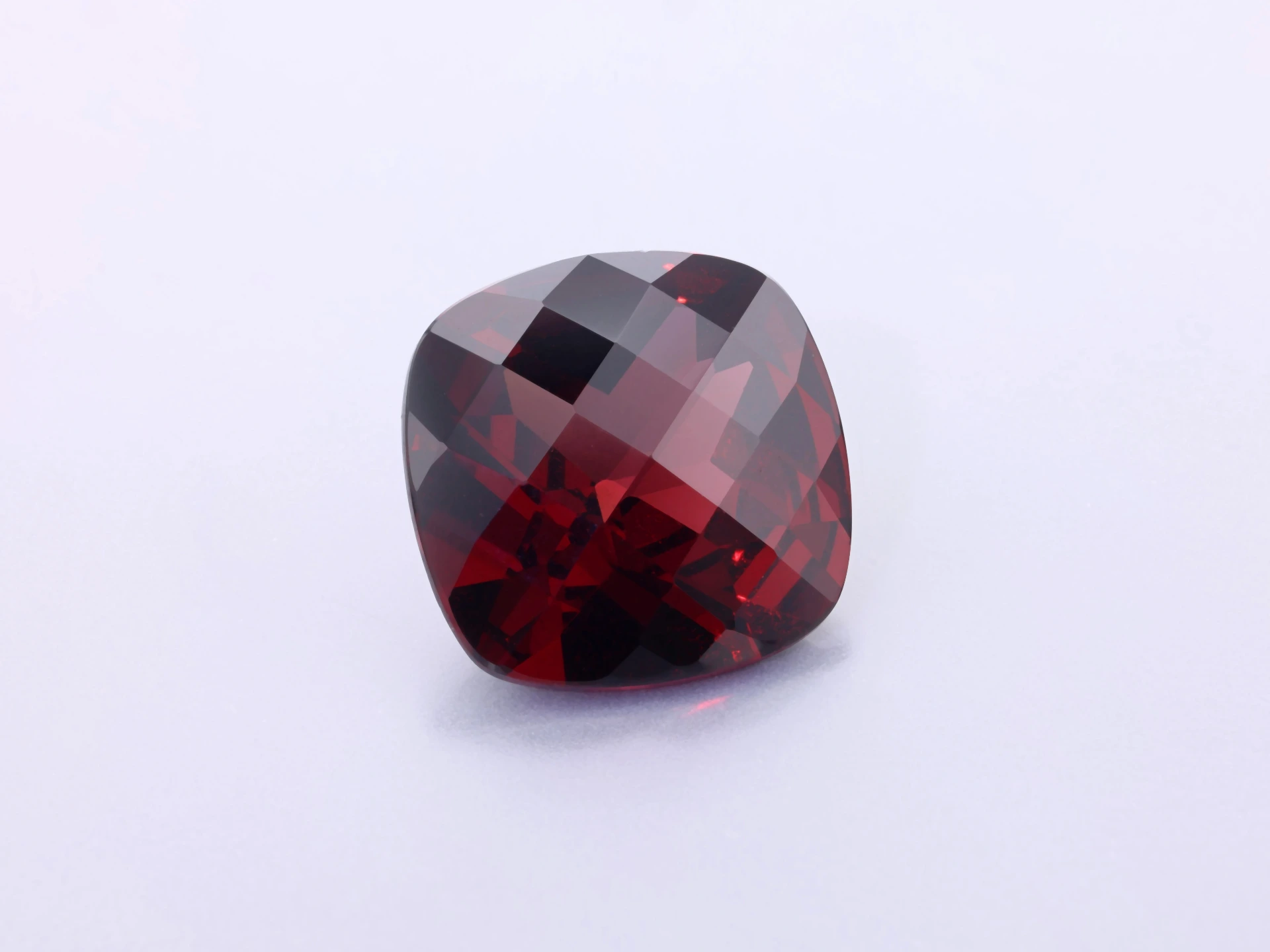 Almandine Garnet 11.00mm Square Cushion Chequerboard