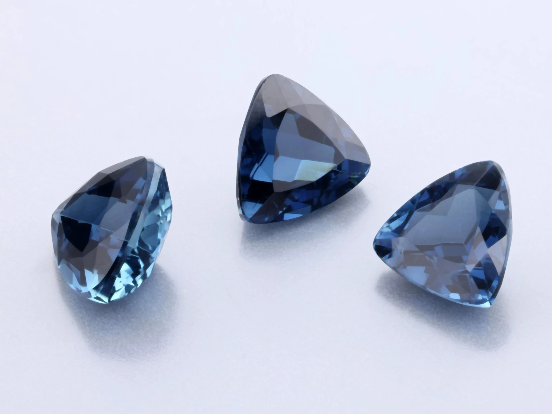 Blue Tourmaline 5.00mm Trilliant Dark Blue